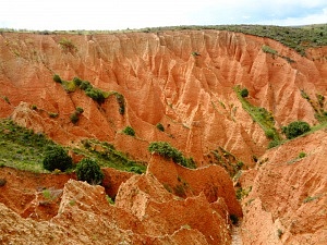 Vista de las carcavas